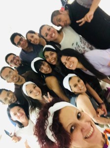 Foto: Cortesía de Gerardo. Foto grupal de los integrantes de la coreo día previo a la presentación.